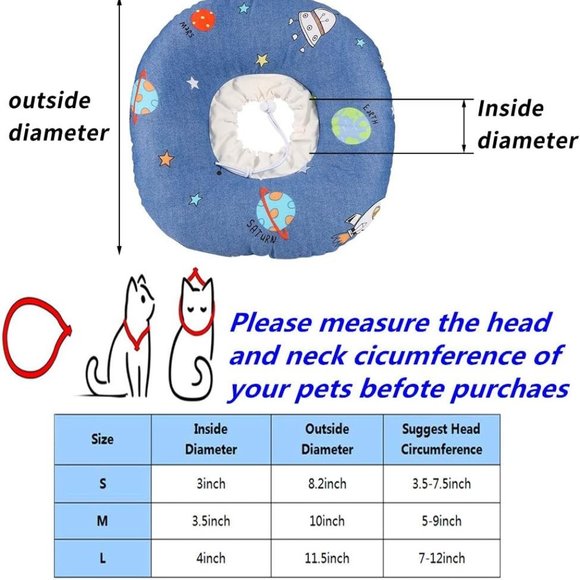 Cat Recovery Collar Size Medium- Cat not included 🐱 - Picture 5 of 6